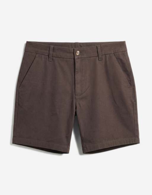 ASOS DESIGN – Bruna, skinny chino-shorts i mellanlång modell, 6 av 7