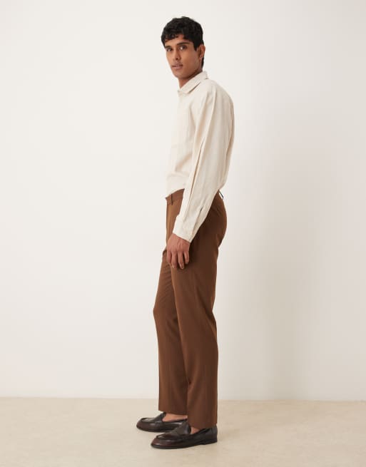 ASOS DESIGN – Bruna, smala kostymbyxor, del av kostym, 3 av 5