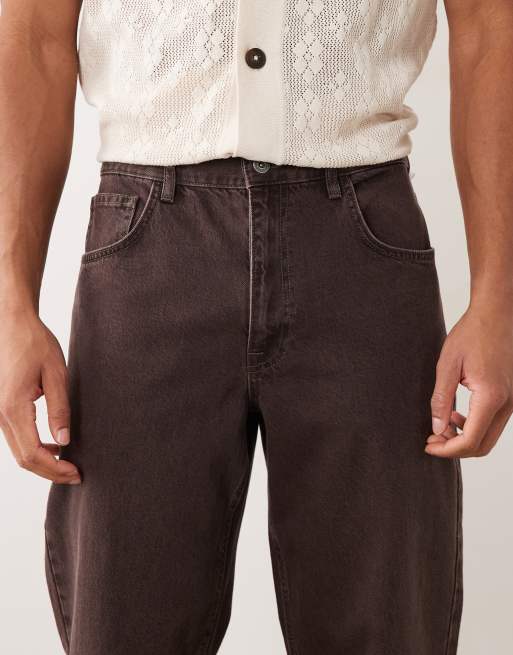 ASOS DESIGN – Bruna, tvättade, raka jeans, 4 av 5