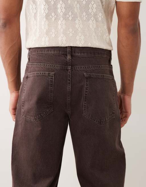 ASOS DESIGN – Bruna, tvättade, raka jeans, 5 av 5