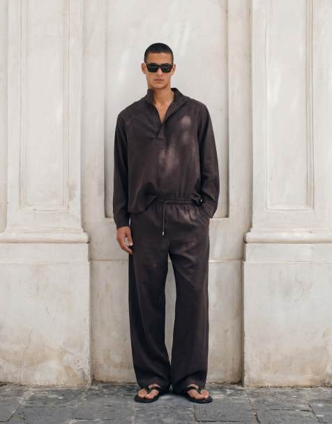 ASOS DESIGN – Bruna, vida byxor med volym, del av set - view 1