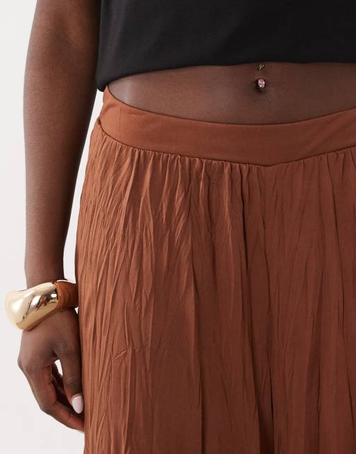 ASOS DESIGN - Brune ballon-bukser i krølstof - Del af sæt, 3 af 5