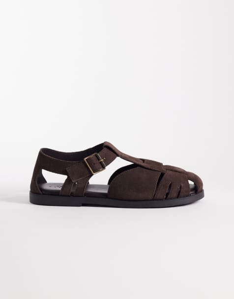 ASOS DESIGN - Brune fiskersandaler med lukket tå - view 1