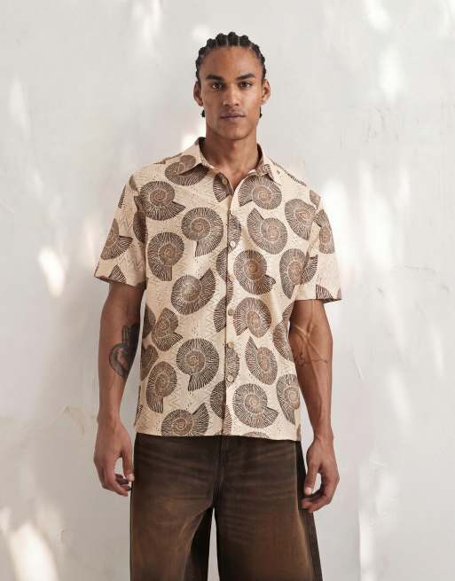 ASOS DESIGN - Brune forvaskede denim-jorts, 2 af 5