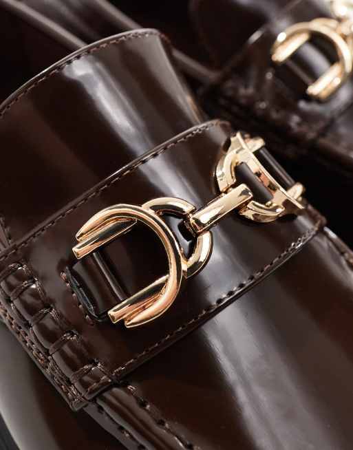 ASOS DESIGN - Brune loafers med firkantet tå og spænde i ruskind, 4 af 4