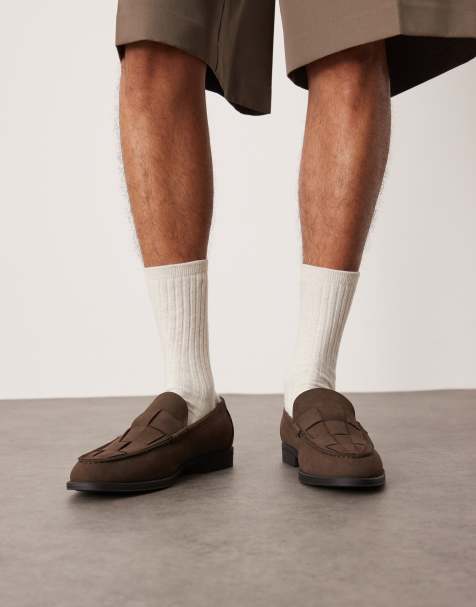 ASOS DESIGN - Brune loafers med flettet detalje - view 1