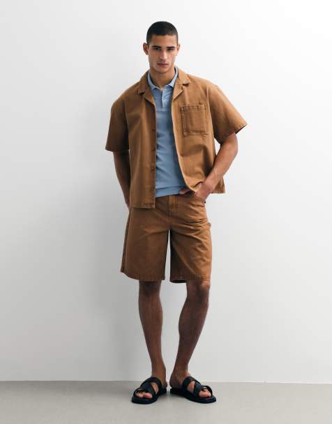 ASOS DESIGN - Brune løstsiddende jorts i denim - Del af sæt - view 1