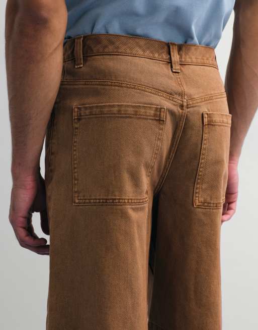 ASOS DESIGN - Brune løstsiddende jorts i denim - Del af sæt , 5 af 7