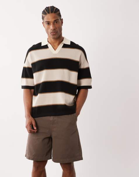 ASOS DESIGN - Brune mellemlange jorts i twill - view 1