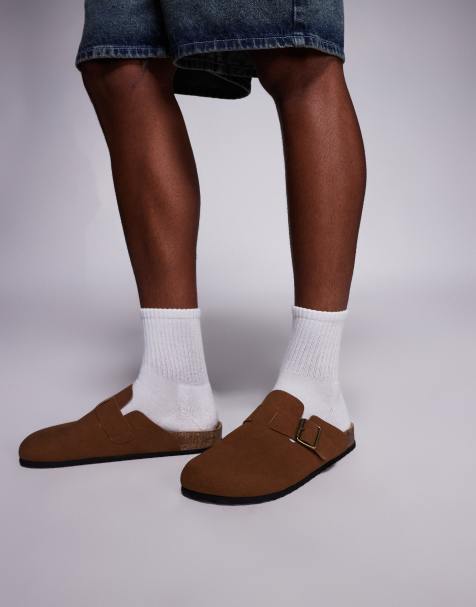 ASOS DESIGN - Brune mule-sandaler med korksål - view 1
