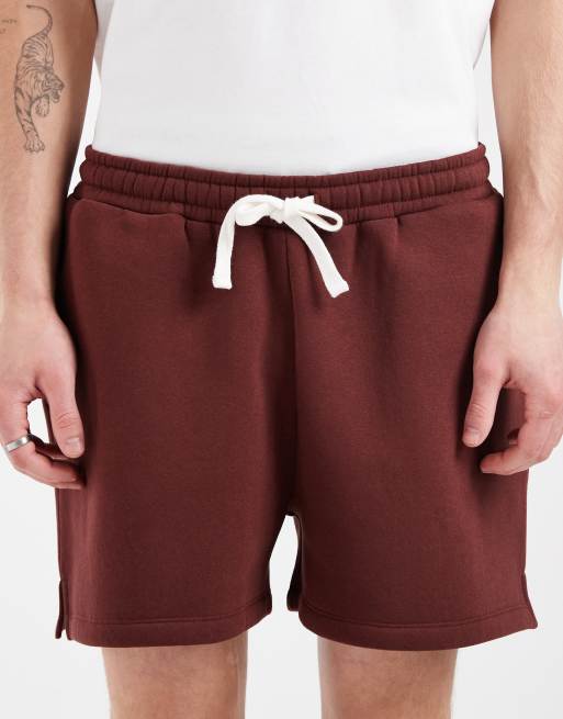 ASOS DESIGN - Brune oversized jerseyshorts, 3 af 5