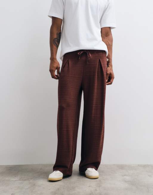 ASOS DESIGN - Brune oversized joggingbukser med tekstur og ballonben, 2 af 5