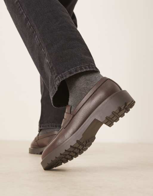 ASOS DESIGN - Brune penny-loafers, 4 af 4
