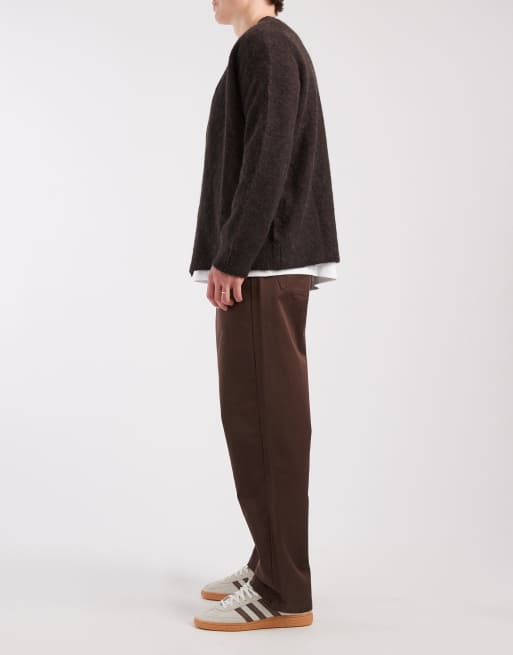 ASOS DESIGN - Brune posede bukser med lommedetaljer, 3 af 5