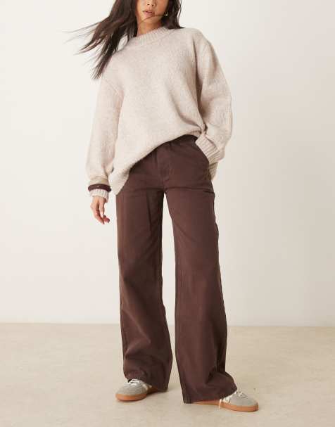 ASOS DESIGN - Brune pull-on-jeans i denim - view 1