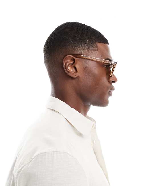 ASOS DESIGN - Brune runde solbriller med sorte glas, 2 af 4
