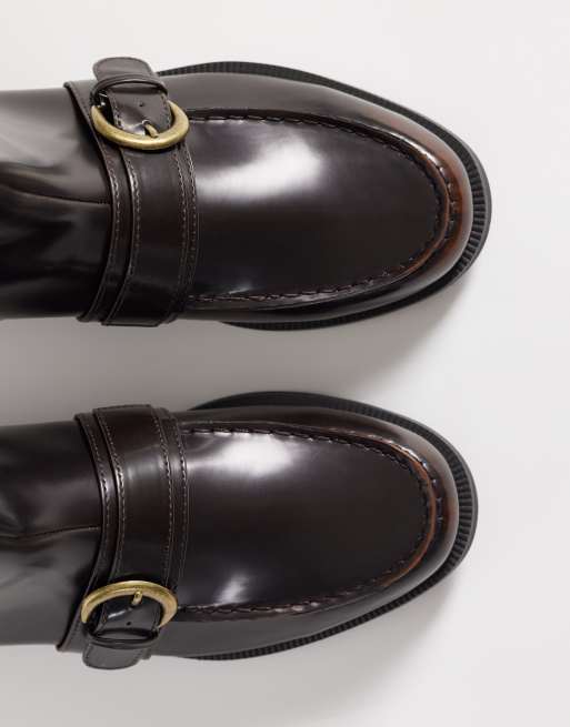 ASOS DESIGN - Brune støvler med lynlås og spændedetalje, 2 af 4