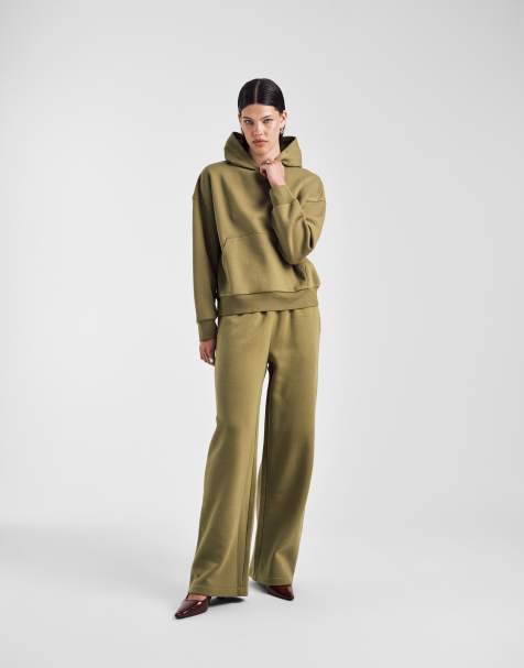 ASOS Design brushback co-ord in green - view 1
