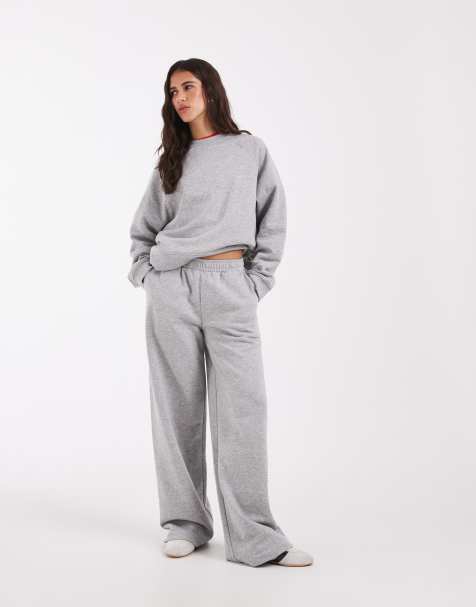 ASOS DESIGN brushback sweat Mix & Match in grey marl - view 1