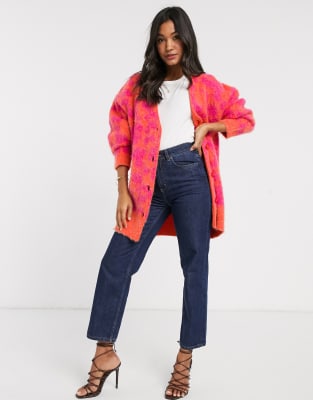leopard print cardigan asos