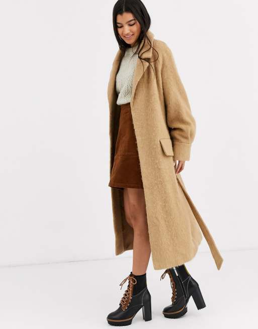 Asos belted outlet coat