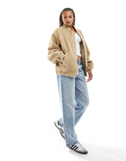 Camel bomber jacket outlet womens