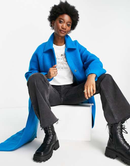 Asos blue coat sale