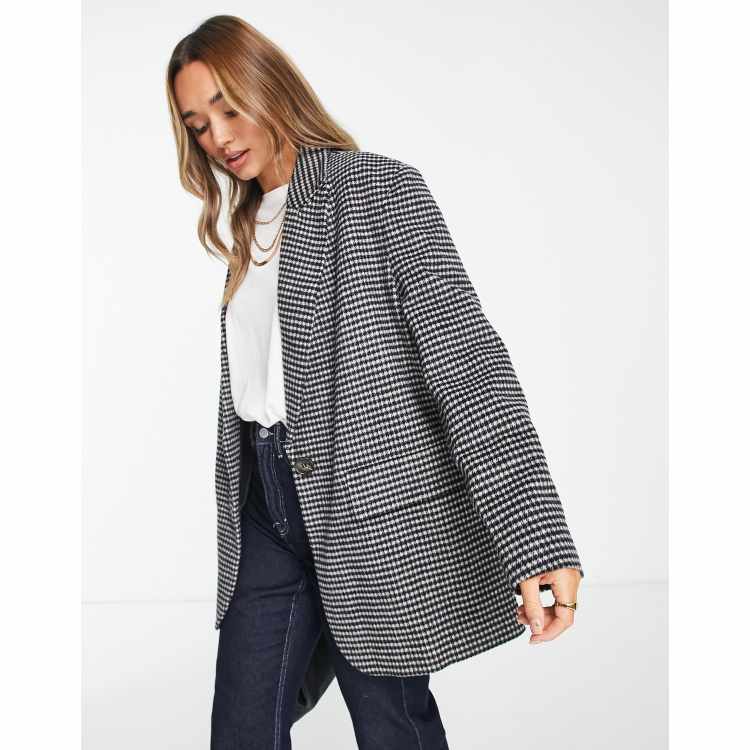 Autumn Brushed Twill Houndstooth Long Sleeve Shirt