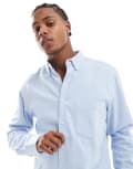 [ASOS DESIGN] ASOS DESIGN brushed oxford regular shirt in light blue XS Light blue
