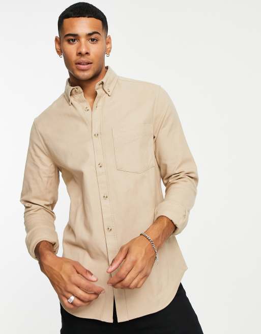 Beige store oxford shirt