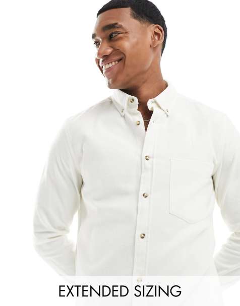 White button down full sleeves shirt with checks 