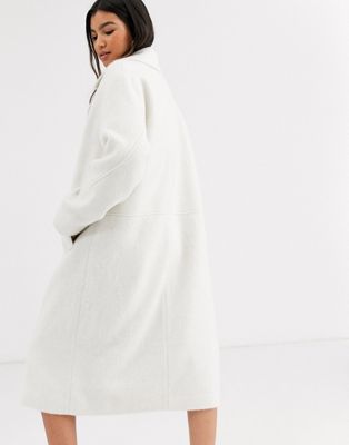 asos white coat
