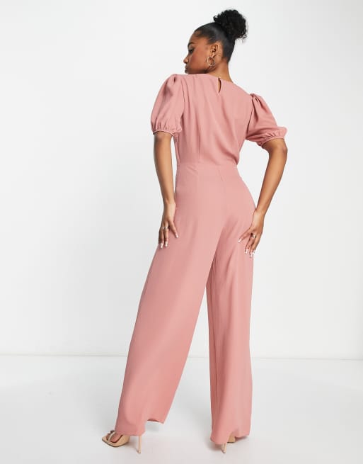 Tulip short discount sleeve jumpsuit