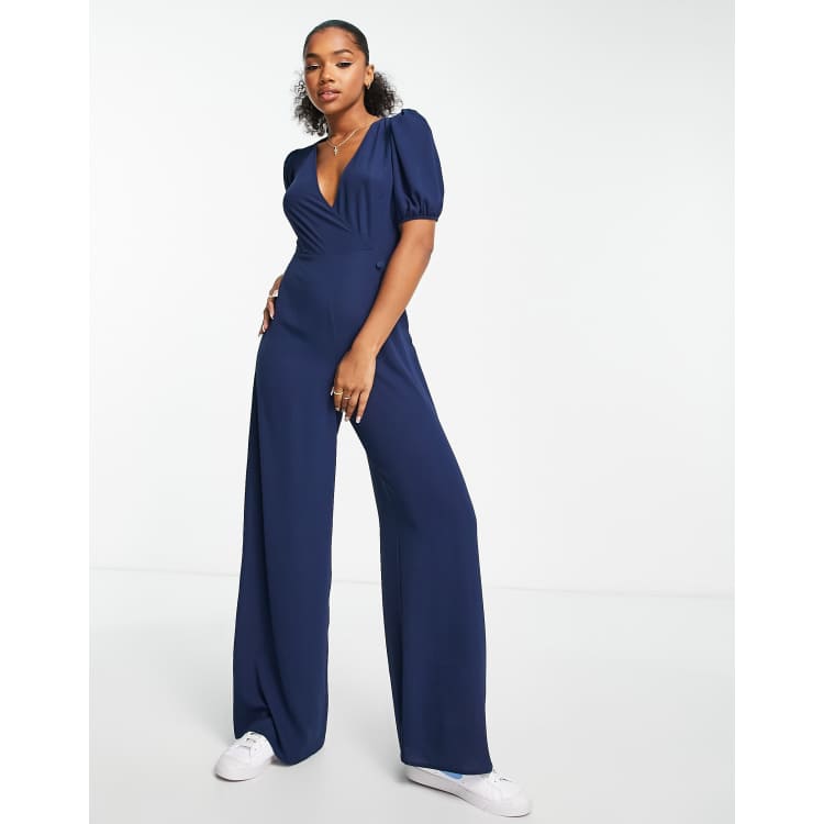 Asos navy hot sale blue jumpsuit