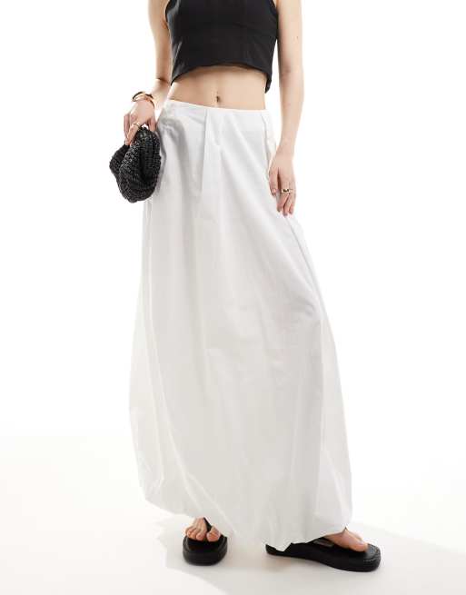 Asos white maxi skirt on sale