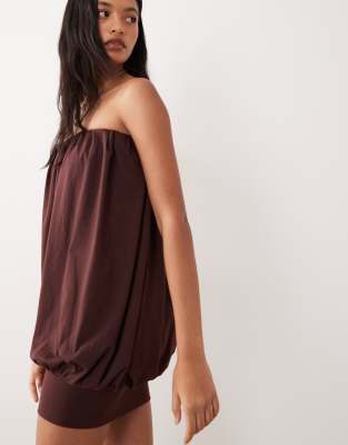 Asos Design Bubble Hem Mini Dress In Multi