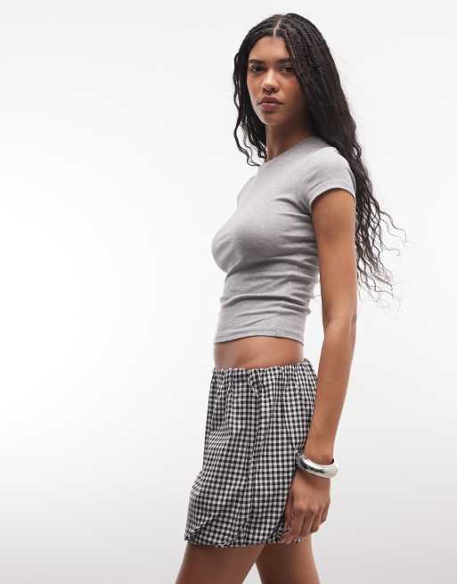 ASOS DESIGN bubble shorts in gingham, 2 of 5