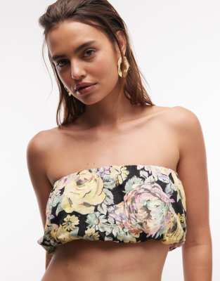 Asos Design Bubble Top In Multi