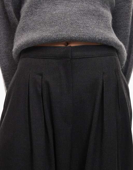 ASOS DESIGN bubble trouser with cuffed hem in grey, 4 of 5