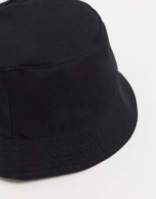 bucket hat plain black