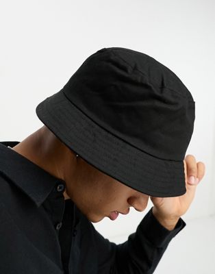 ASOS DESIGN bucket hat in black