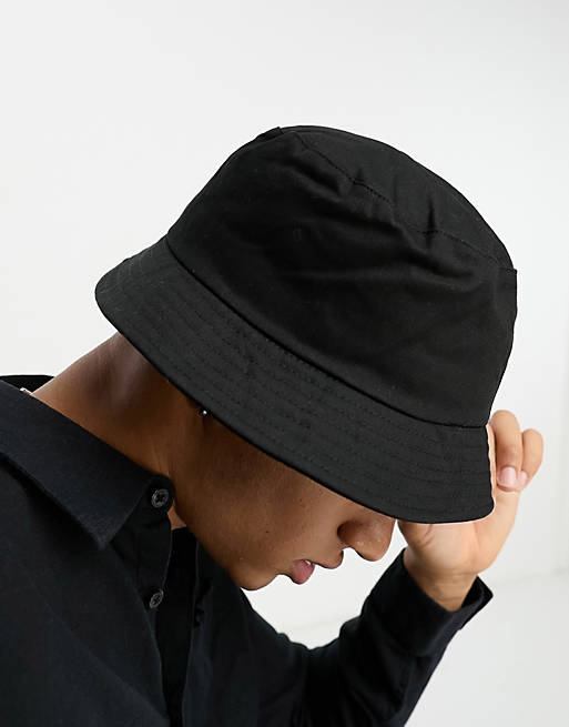 ASOS DESIGN bucket hat in black