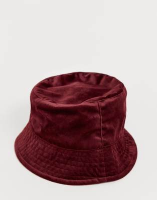velvet bucket hat