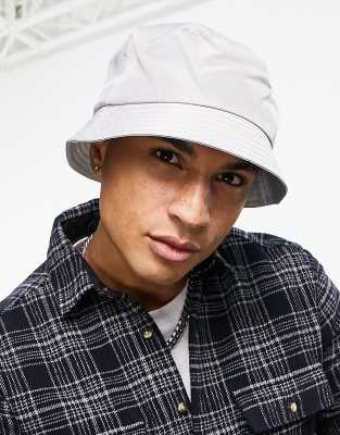 ASOS DESIGN bucket hat in grey nylon | ASOS