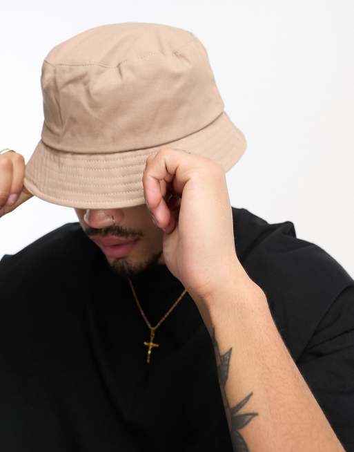 ASOS DESIGN bucket hat in mushroom, 2 of 4