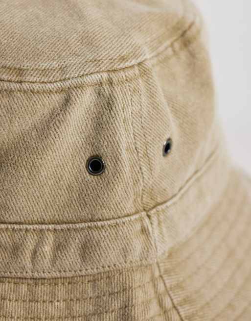 ASOS DESIGN Bucket Hat in Neutral mit Waschung, 2 von 3
