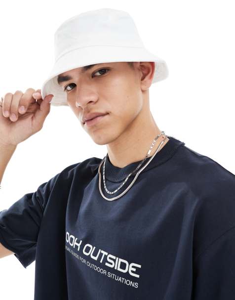 ASOS DESIGN bucket hat in white - view 1