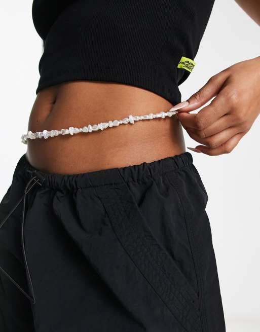 ASOS DESIGN - Buikketting met imitatieparel scherven in verschillende maten