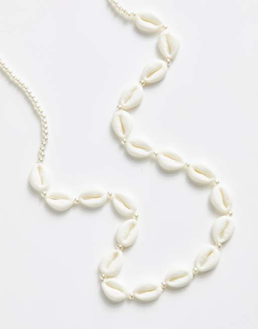 ASOS DESIGN - Buikketting met imitatieschelpen in zilverkleur, 3 van 4