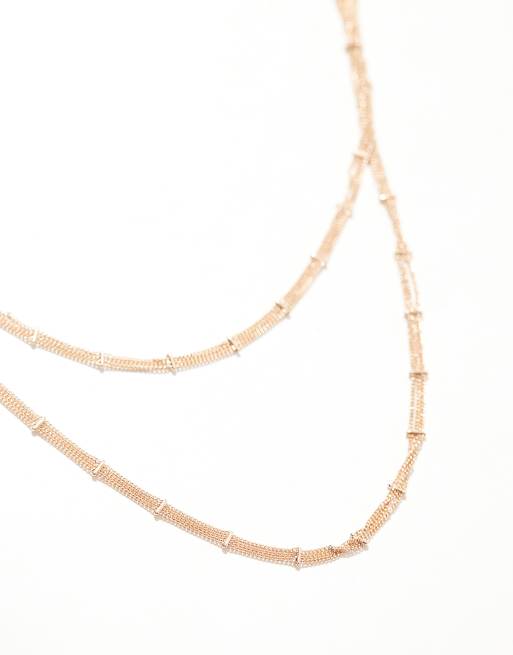 ASOS DESIGN - Buikketting met streepjes en stippen in goudkleur, 2 van 3